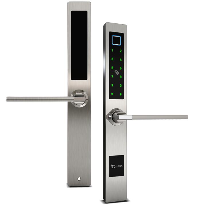 Automatic Waterproof Electronic Keyless Sliding Aluminum Fingerprint Door Lock Digital Sensor Cabinet Smart Home Door Lock