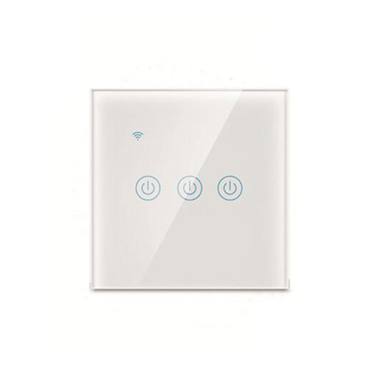 Modern European style home smart bluetooth wifi touch screen Single fire line wall light switch